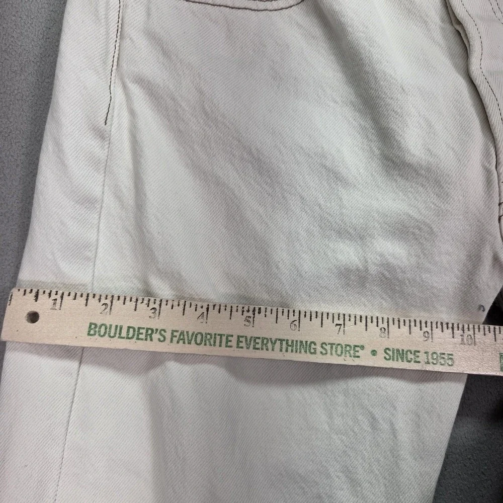 Vintage Levis 501 Jeans Mens White Denim Button Made‎ USA Stains 90s Fits 28x30